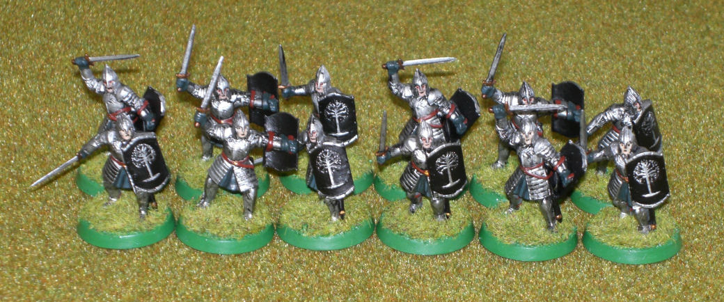 Krieger von Minas Tirith mit Schwert und Schild