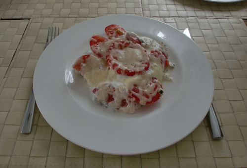 Fischauflauf mit Tomate