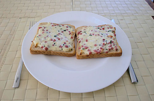 Flammkuchen Toast