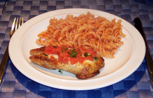 Putenschnitzel mit Mozzarella