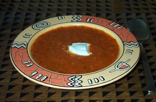 Tomatensuppe mit Tequila